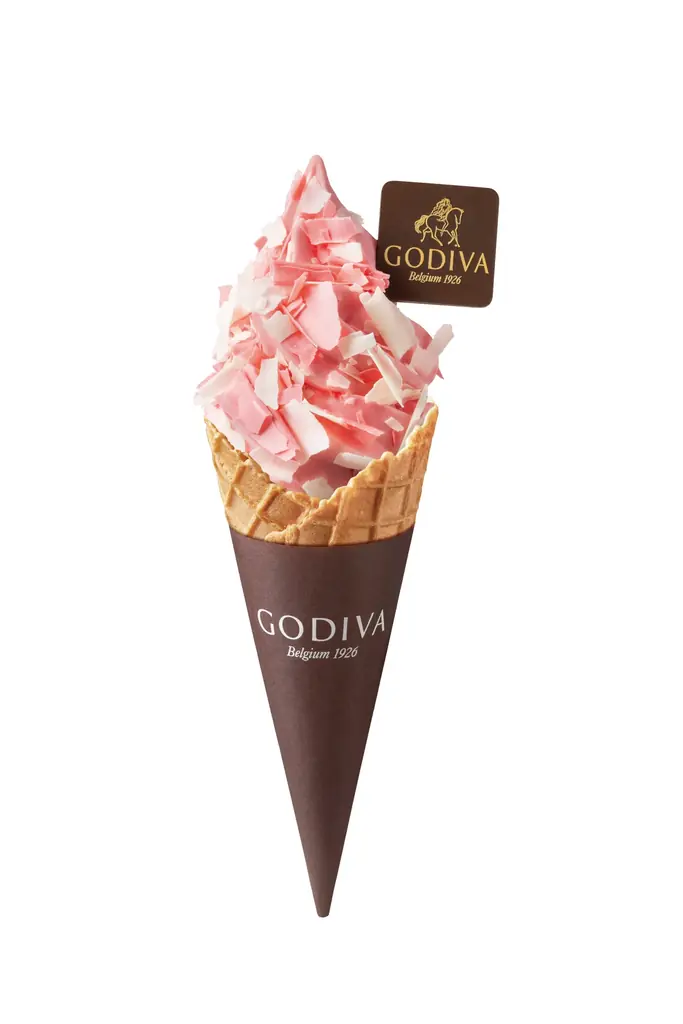 バレンタイン限定の新しいソフトクリームが登場！　ゴディバ「ソフトクリーム フルール・ド・ショコ チョコレート」 画像 3