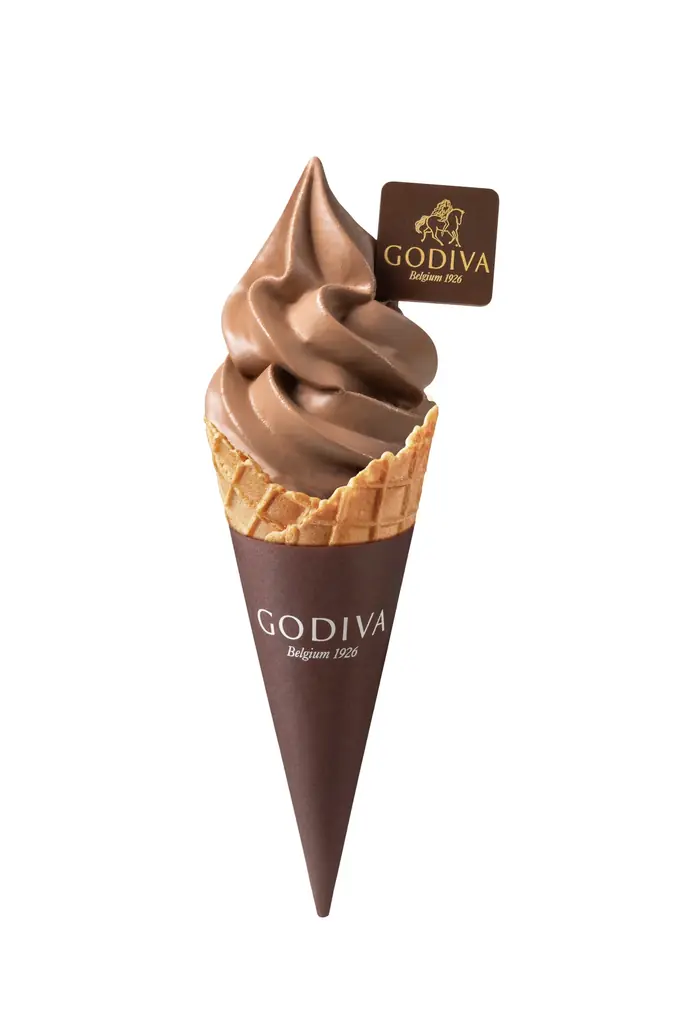バレンタイン限定の新しいソフトクリームが登場！　ゴディバ「ソフトクリーム フルール・ド・ショコ チョコレート」 画像 5