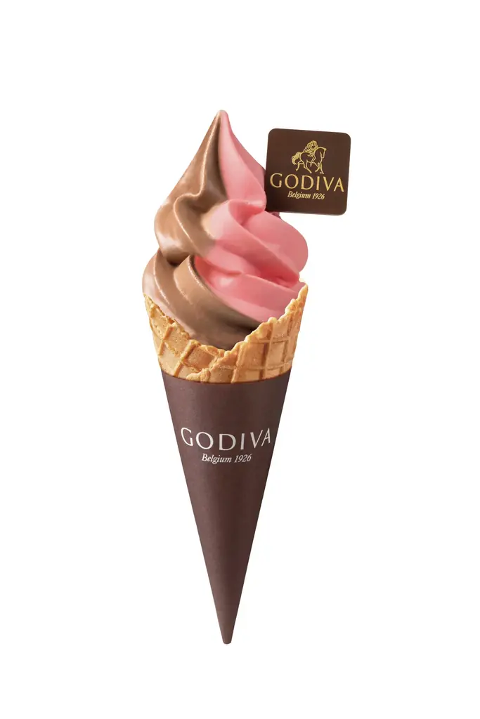 バレンタイン限定の新しいソフトクリームが登場！　ゴディバ「ソフトクリーム フルール・ド・ショコ チョコレート」 画像 7