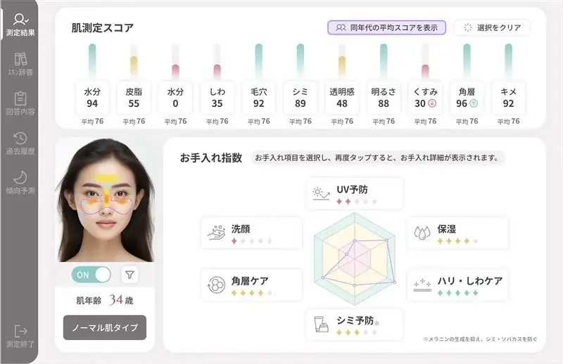 【Kao Beauty Brands】花王独自の次世代肌測定アプリ「BeauScope next」新開発、GMSチャネルでのカウンセリングツールとして運用開始。 画像 2