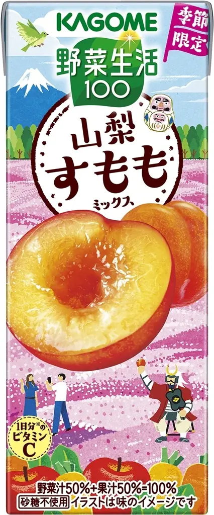 産地や生産者を応援する新たな取り組み「めぐみめぐるAction！」を始動　季節限定「野菜生活100福島あかつき桃ミックス」新発売 画像 9