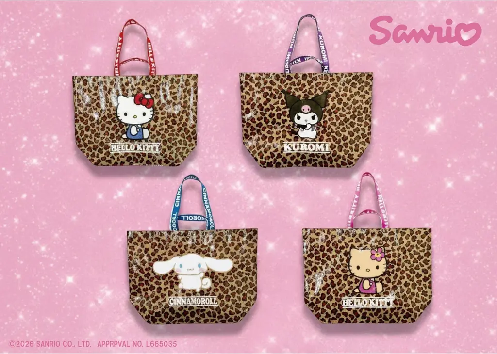 『Sanrio Leopard Shopping Bag Series』サンリオキャラクターズが、レオパード柄で登場！ 画像 2