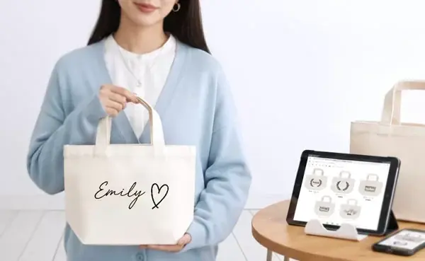 ME-Qに“テンプレを選んで名入れ”できる新シミュレーター登場！デザインが苦手でも安心して作れる「名入れランチコットントートバッグ」を1個から販売開始（2026/01/20） 画像 14