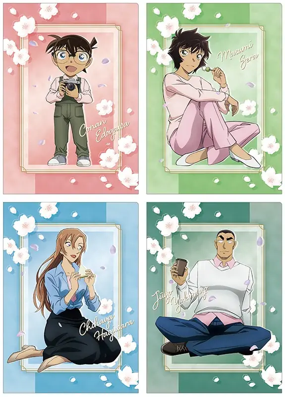 『名探偵コナン』より、「お花見」をするコナン・世良・千速・重悟の描きおろしイラストを使用した新商品が4月10日発売！　アニメイトでは、特典「ダイカットカード」がもらえるフェアを同日より開催!! 画像 4