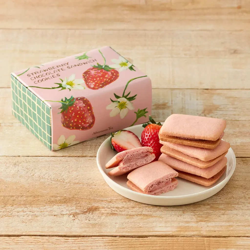 【Afternoon Tea】苺やお花のモチーフをあしらった《スイーツ＆ティー》、フルーツ×抹茶の新作ティーやLee Izumidaさんの世界観が楽しめるブック型ギフトなど限定パッケージで発売 画像 4