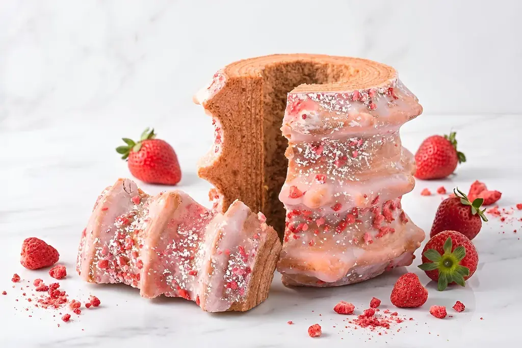 【冬・春限定】これがグルテンフリー!? 福岡県産あまおう苺×千葉県産米粉100％「あまおうブレヴァン」1/22発売 画像 1