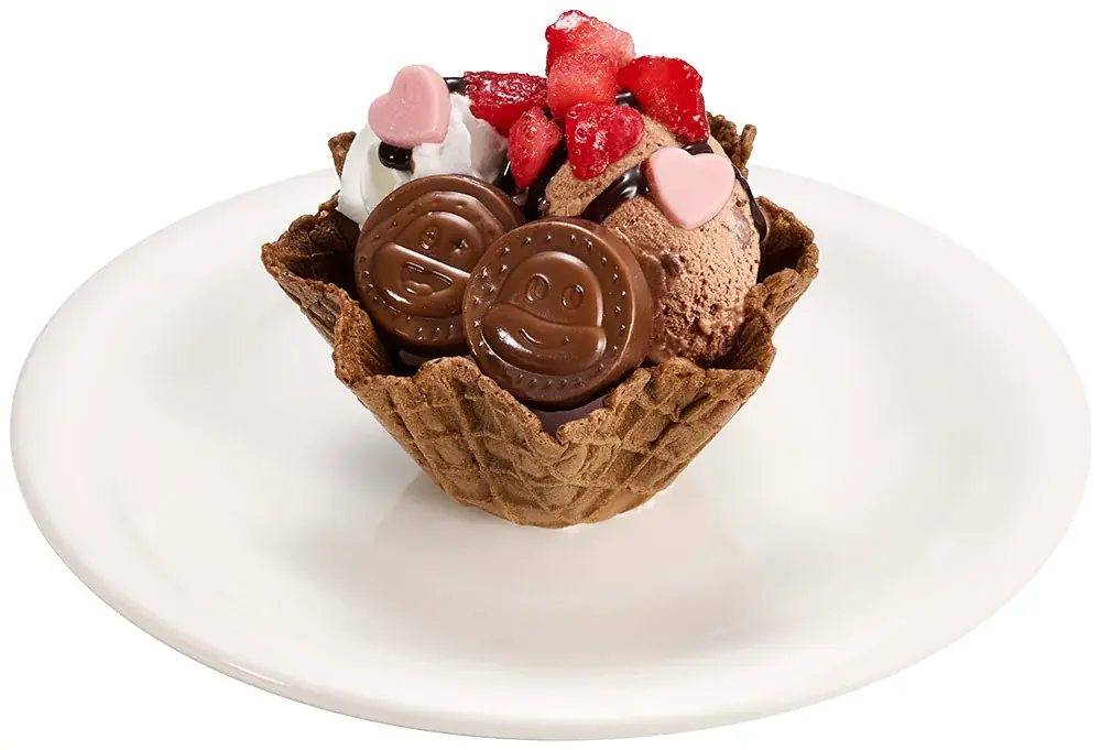 【サク山チョコ次郎×スシロー】サク山チョコ次郎 史上初のコラボスイーツが登場！チョコジローもゾッコン♡な「チョコジローのワッフルボウル」と「チョコジローカタラーナタルト」を発売！ 画像 2