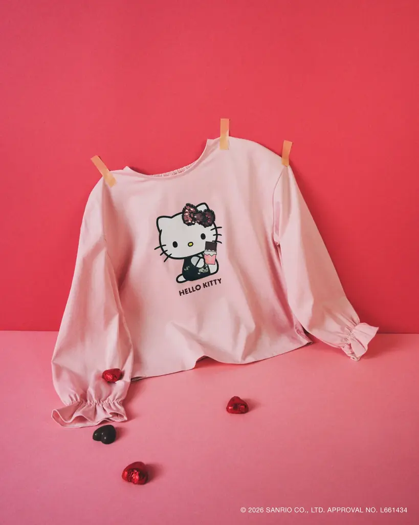 「ROPE’ PICNIC×HELLO KITTY」コラボレーション第3弾。バレンタインの甘い季節にぴったり！スウィートな「ハローキティ」の限定コレクション全7型登場。 画像 13