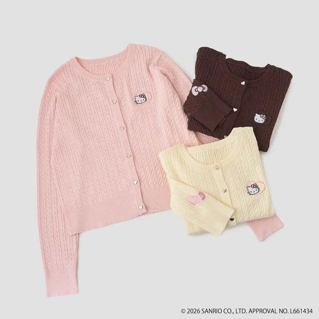 「ROPE’ PICNIC×HELLO KITTY」コラボレーション第3弾。バレンタインの甘い季節にぴったり！スウィートな「ハローキティ」の限定コレクション全7型登場。 画像 2