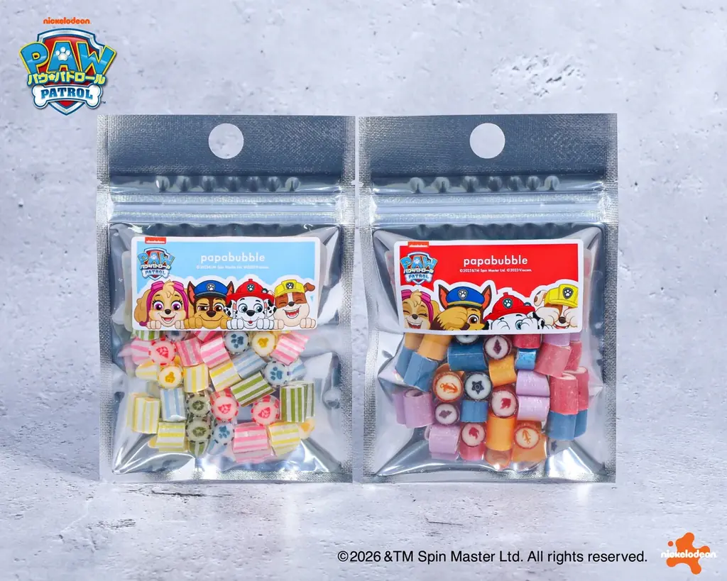 1月29日発売 パウ・パトロール×PAPABUBBLE 新作キャンディ