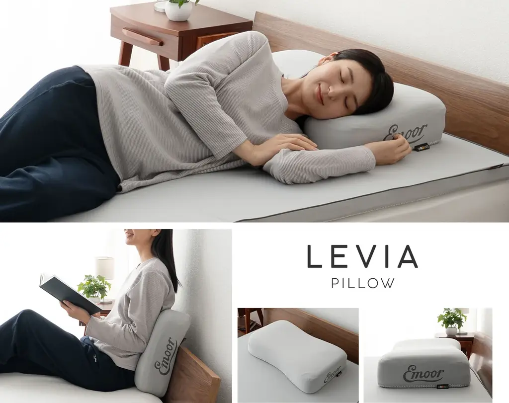 枕難民を救う新たな開発方針『脳が喜ぶ心地よさ』から生まれた、新触感のまくら「LEVIA PILLOW（レヴィアピロー）」が新登場 画像 7