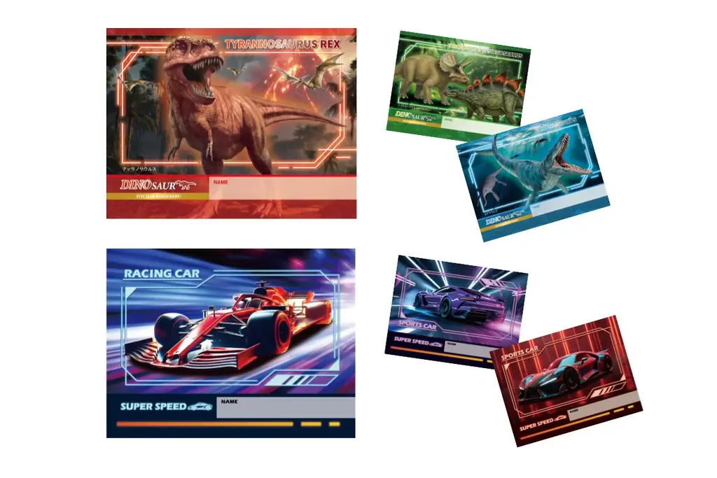 フィットちゃん2027年度ご入学向け新モデル第一弾｜恐竜・車をモチーフにした好奇心を刺激する新シリーズ！エキサイティングな世界観を楽しめる、別売「おなまえキラカード」も新たに展開 画像 19