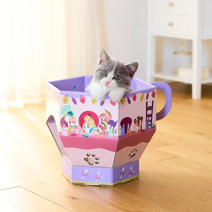 ディズニー・アニメーション映画『ふしぎの国のアリス』劇場公開75周年記念　物語のワンシーンをデザインした「ティーカップ型の猫の爪とぎ」を1月26日（月）より販売開始 画像 8