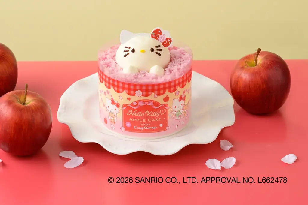 【銀座コージーコーナー】とってもチャーミングな「ハローキティのアップルケーキ」とサンリオキャラクターズをイメージしたプチケーキの予約受付開始！ 画像 5