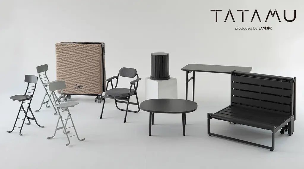 『たたむ』ことで生まれる暮らしがある。トランスフォーム家具ブランドTATAMUから、”畳んだ姿も美しい”多機能折りたたみチェア『ROBUCHON（ロブション）』が新登場！ 画像 2