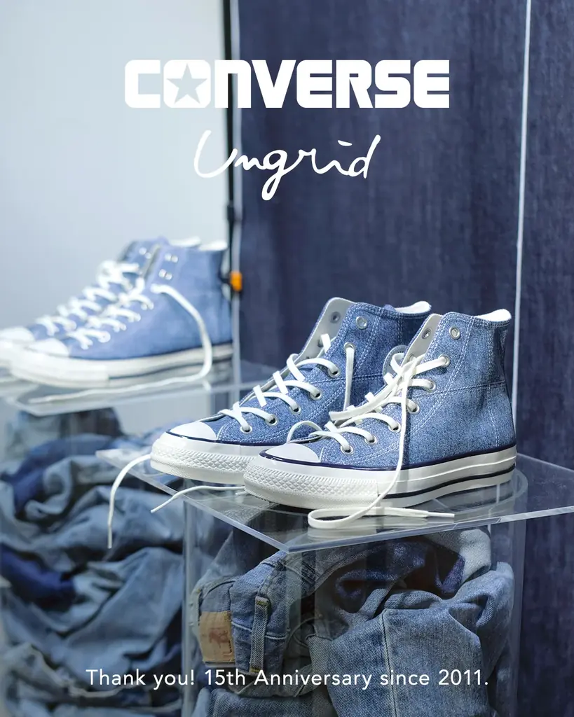 Ungrid×コンバース、15周年デニムALL STAR先行予約開始
