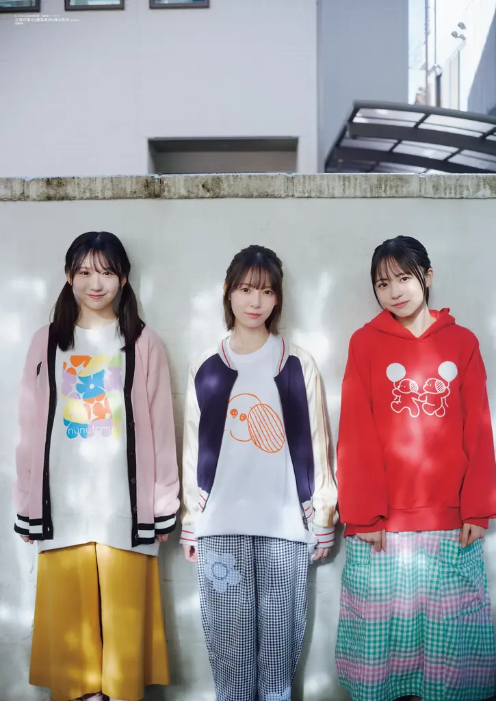日向坂46四期生の年少トリオ“末っこむすび”がぎゅっとひとつに‼「B.L.T.3月号」の表紙を解禁！ 1万字座談インタビューで語られる3人のハートフルな関係性。 画像 5