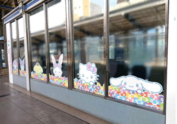 駅でお出迎えするサンリオの仲間たちが４キャラクターから１４キャラクターに！２月２日に小田急多摩センター駅内装全面リニューアルに着工 画像 5