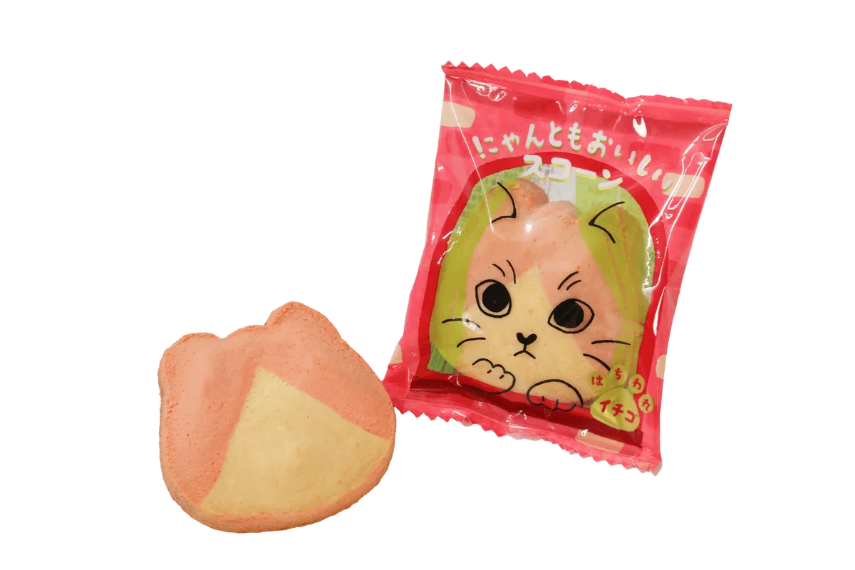 【ほろほろ食感のねこ型スコーン】「ねこねこ」よりココア×ミルクの風味広がる生地で“はちわれ模様”に仕上げた『にゃんともおいしいスコーン はちわれココア』が新登場！いちごフレーバーも同時発売 画像 6
