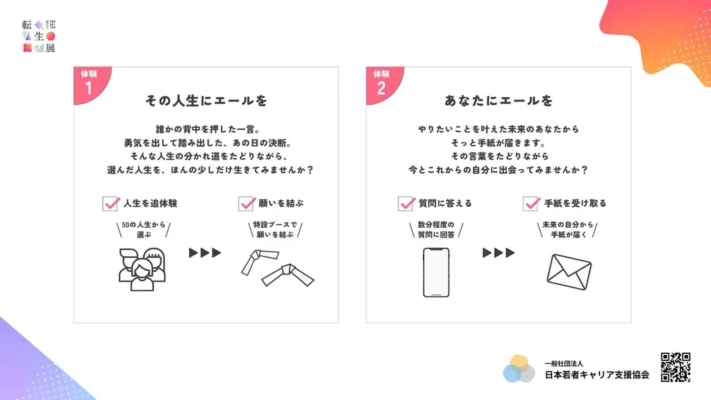 【新感覚の出会いの場】「人生」をテーマに若者と繋がれる転生展を開催 画像 4