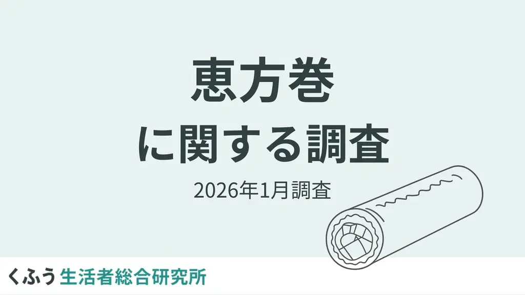 節分に恵方巻を食べる人は63.5%！縁起物として食べ方にこだわる人が多数派。大幅値上げの中、約4割が「内容に対して割高」と回答 画像 1
