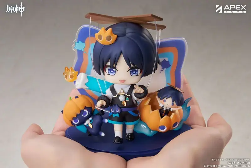 『原神』より、「幽夜綺想シリーズ ちびキャラフィギュア 放浪者」が登場。あみあみにて予約受付中。 画像 2