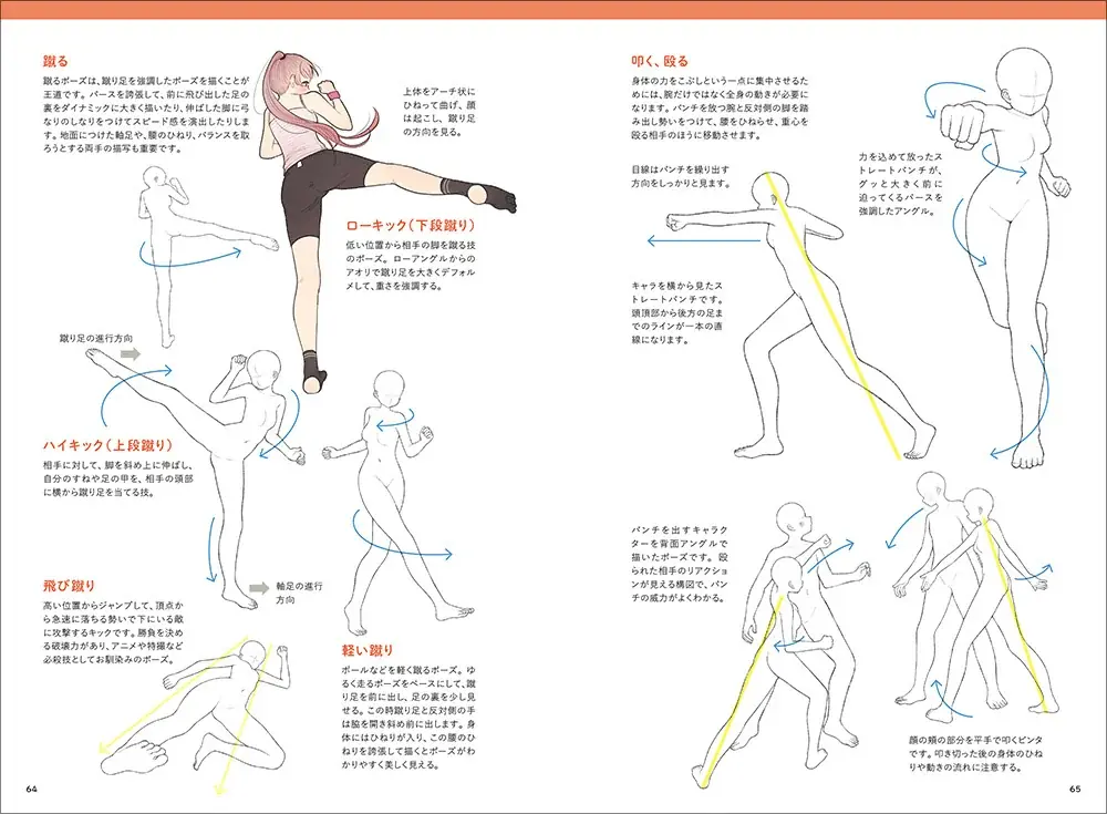 「イラスト、漫画のためのポーズの描画教室」がミニ帖シリーズに登場！『イラスト、漫画のためのポーズの描画教室 ミニ帖』発売 画像 3