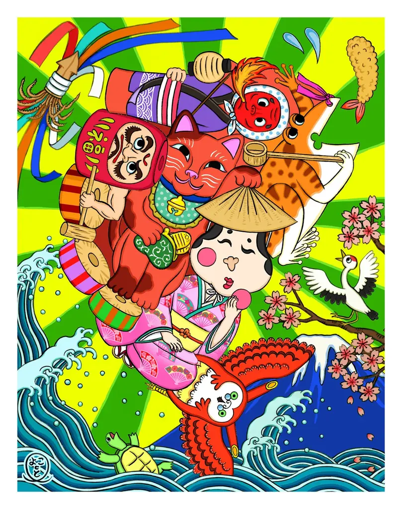 令和の浮世絵は「家電」や「ミーアキャット」⁉ 画家・鈴木ひょっとこ×倭物やカヤ 初コラボ商品を2026年2月発売 画像 4