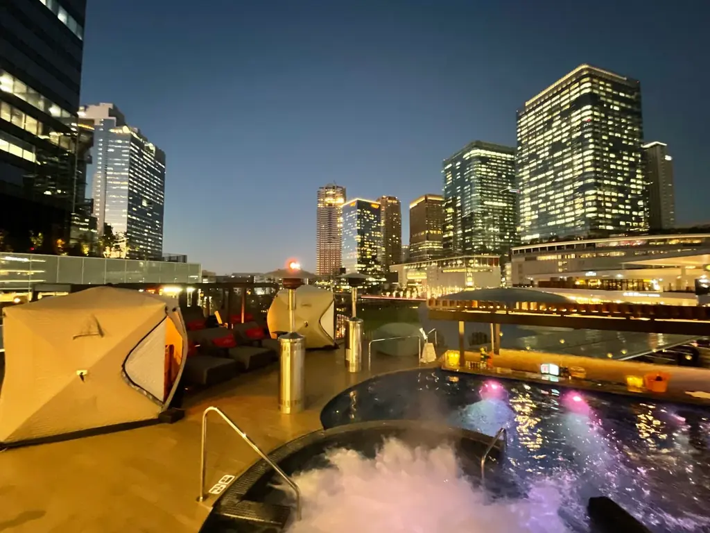 【うめきた温泉 蓮 Wellbeing Park】屋外温水インフィニティプールに絶景テントサウナが誕生 画像 1