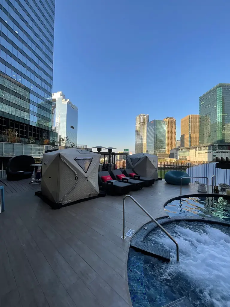 【うめきた温泉 蓮 Wellbeing Park】屋外温水インフィニティプールに絶景テントサウナが誕生 画像 2