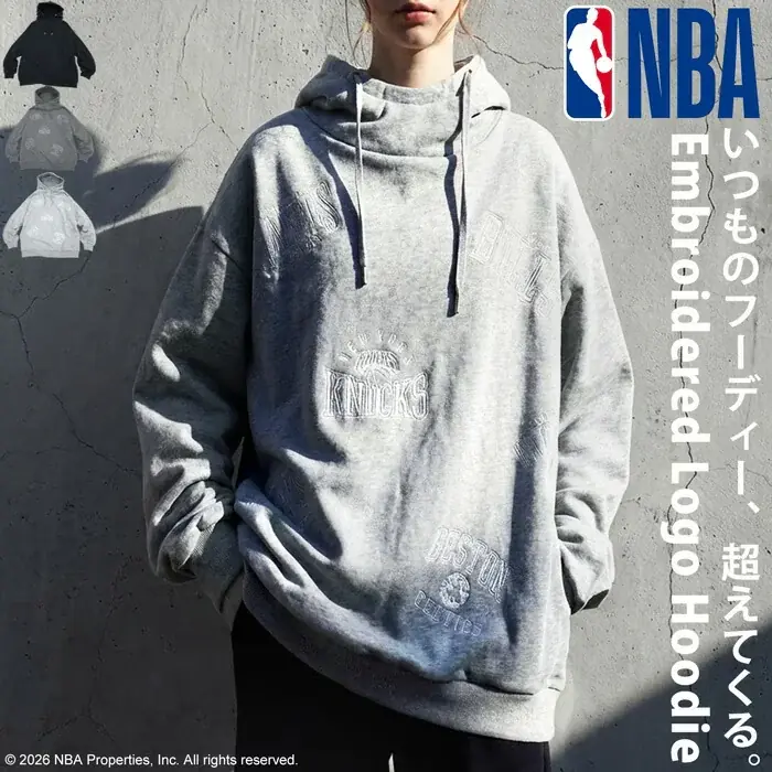 “着るだけで洒落る”の正解。気負わず着られる、NBA刺繍の新定番itemが登場！ 画像 6