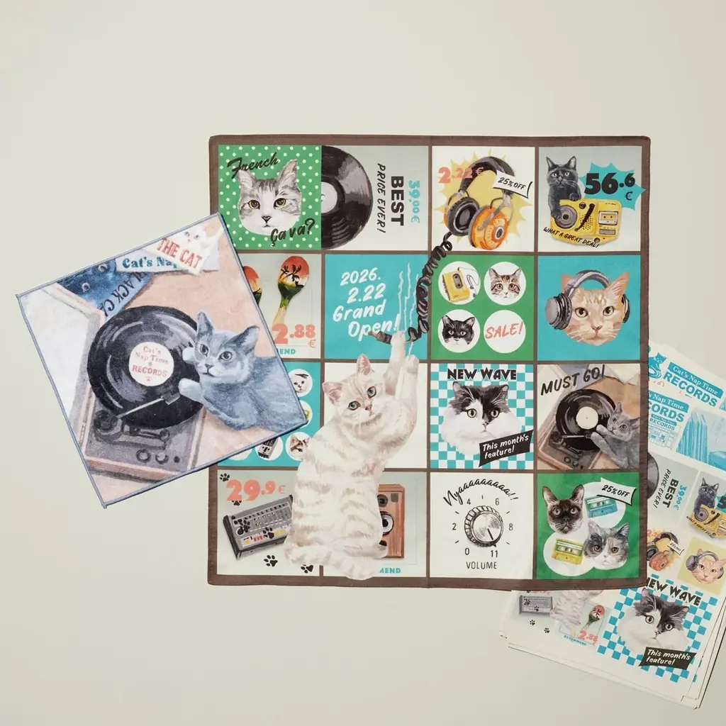 今年はネコのいたずら心をレコードやヘッドフォンで表現したアイテムが登場！Cat’s ISSUE×Afternoon Teaのコラボレーション第12弾 画像 21