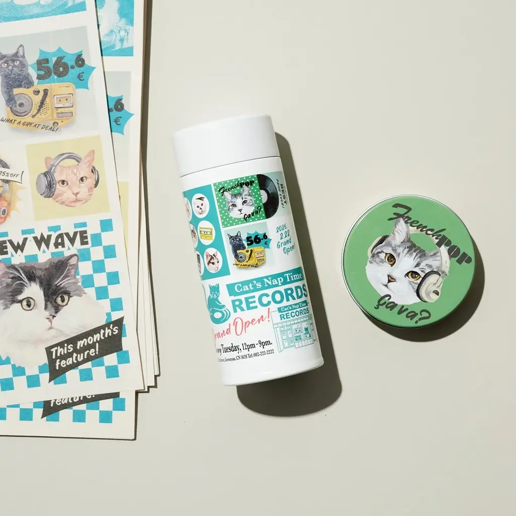 今年はネコのいたずら心をレコードやヘッドフォンで表現したアイテムが登場！Cat’s ISSUE×Afternoon Teaのコラボレーション第12弾 画像 8