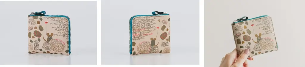 レオ・レオニ『フレデリック』×伝統工芸品「甲州印伝」創業1582年の印傳屋が描いた「絵本作品コレクション」第2弾。愛らしい後ろ姿もポイント！「財布」「ポーチ」「ペンケース」など全7種類。 画像 5