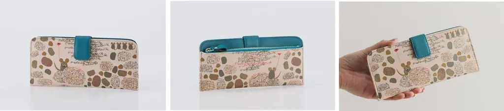 レオ・レオニ『フレデリック』×伝統工芸品「甲州印伝」創業1582年の印傳屋が描いた「絵本作品コレクション」第2弾。愛らしい後ろ姿もポイント！「財布」「ポーチ」「ペンケース」など全7種類。 画像 6