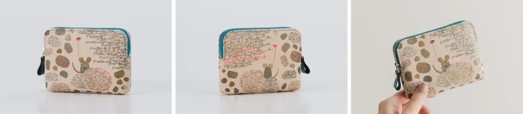 レオ・レオニ『フレデリック』×伝統工芸品「甲州印伝」創業1582年の印傳屋が描いた「絵本作品コレクション」第2弾。愛らしい後ろ姿もポイント！「財布」「ポーチ」「ペンケース」など全7種類。 画像 8