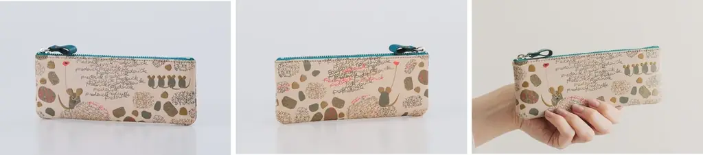 レオ・レオニ『フレデリック』×伝統工芸品「甲州印伝」創業1582年の印傳屋が描いた「絵本作品コレクション」第2弾。愛らしい後ろ姿もポイント！「財布」「ポーチ」「ペンケース」など全7種類。 画像 9