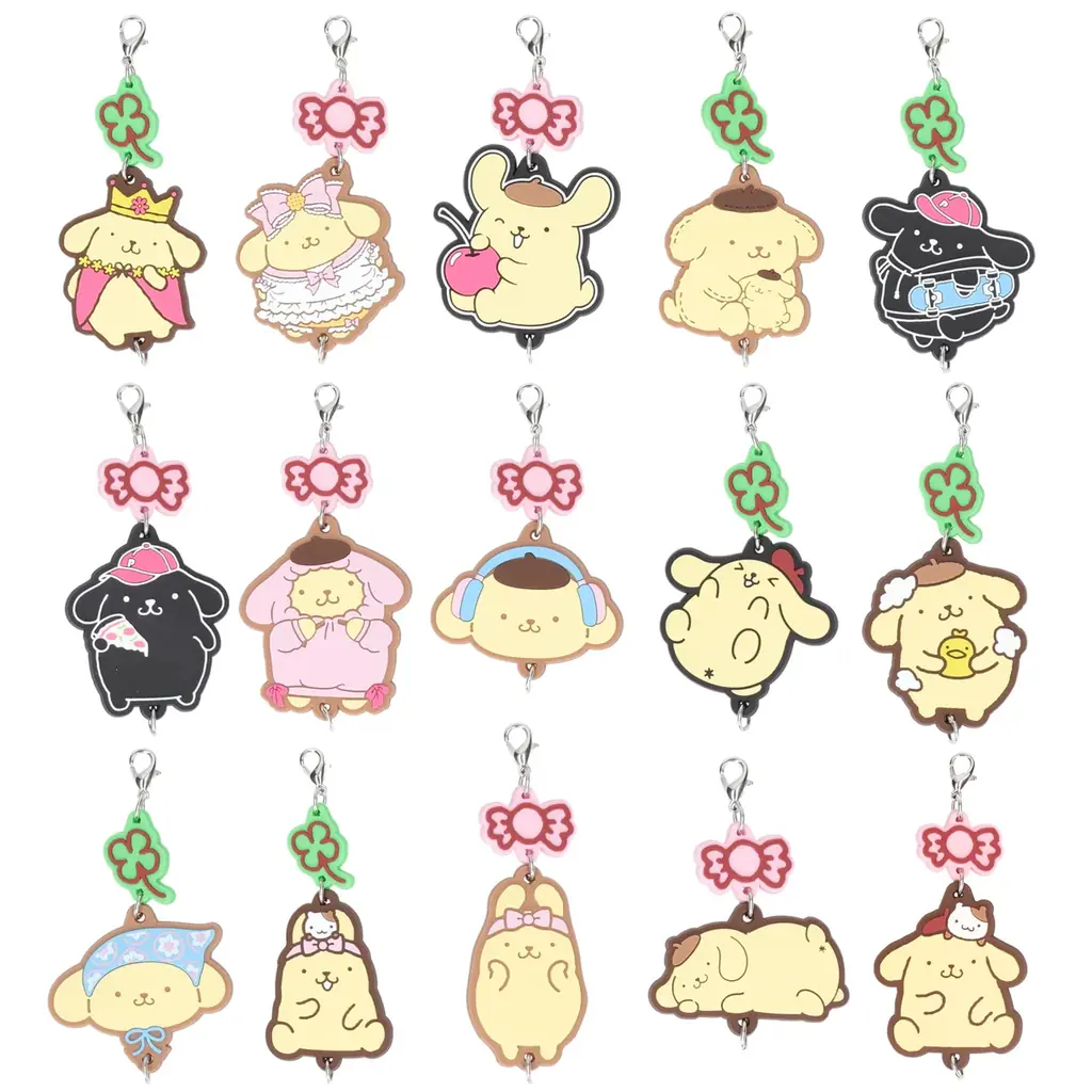 デビュー30周年を迎えたポムポムプリンの繋がるラバーコレクションが、2026年1月中旬より全国のカプセルトイ自販機にて販売中！30周年にちなんで、Part1・2合わせて全30種で新登場！ 画像 3