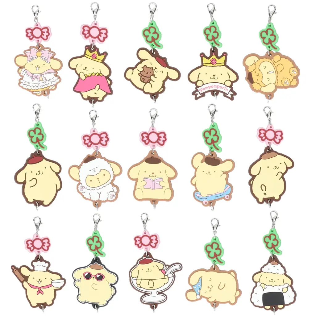 デビュー30周年を迎えたポムポムプリンの繋がるラバーコレクションが、2026年1月中旬より全国のカプセルトイ自販機にて販売中！30周年にちなんで、Part1・2合わせて全30種で新登場！ 画像 6
