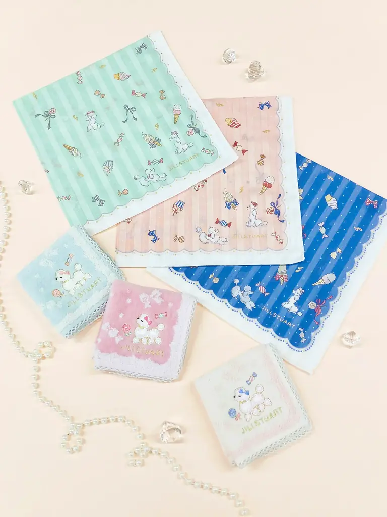 服飾雑貨メーカー川辺株式会社　上品なスイーツ柄が可愛い！「ジルスチュアート」のハンカチコレクション新作発売 画像 4