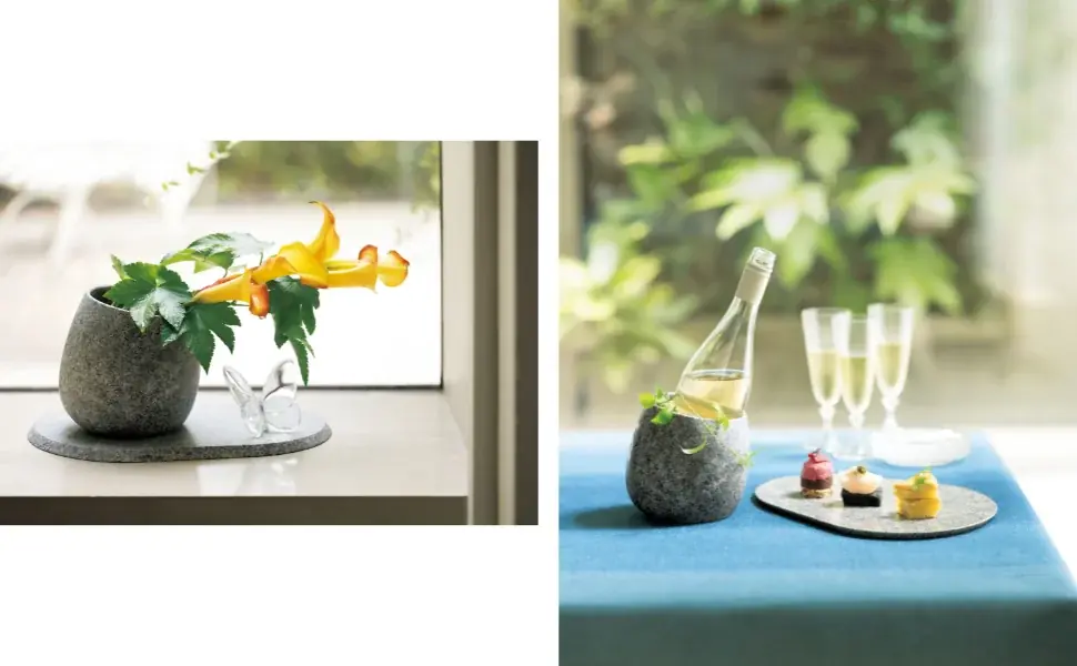 【『家庭画報』×香川県 コラボ企画第2弾】伝統工芸を “食卓” へ。庵治石・組手障子が洗練のテーブルウェアに 画像 2