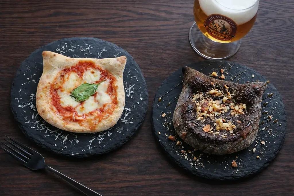 猫の日記念「猫ピザセット」猫耳までこんがりの猫型ピザを、本厚木 サンクトガーレン タップルームで2/18～22限定販売 画像 2