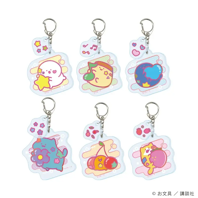 『お文具といっしょ』の新作グッズが発売！　パステルポップver.のお文具さんたちのマスコットキーホルダーなどは見逃し厳禁!! 画像 8