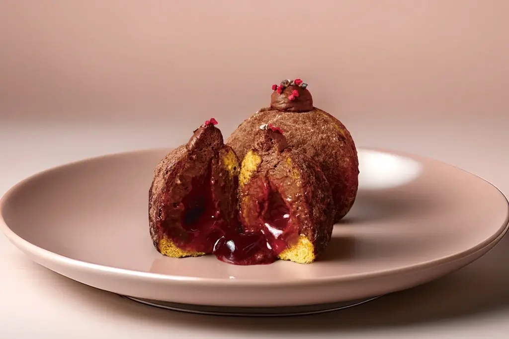 【UNI DONUTS】2月5日(木)発売！とろけるチョコと溢れるラズベリーが重なり合う、バレンタイン新作「ラズベリーショコラ」 画像 1