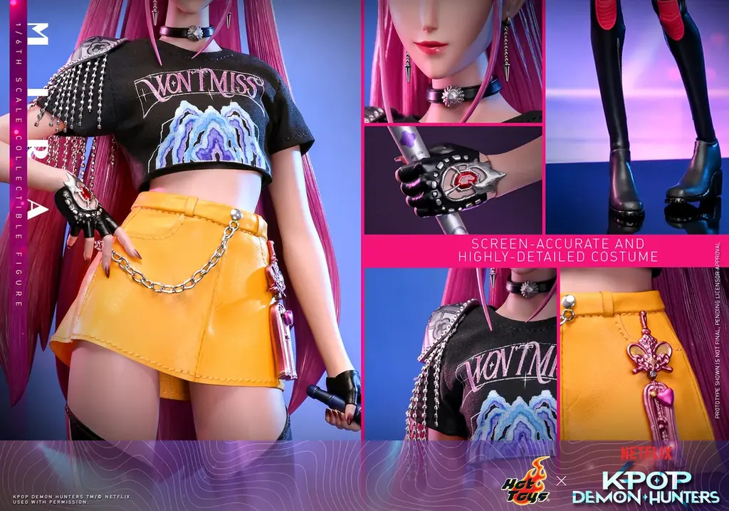 Netflix映画『KPOPガールズ! デーモン・ハンターズ』より、HUNTR/X（ハントリックス）の3人をホットトイズが1/6スケールで立体化！ 画像 15