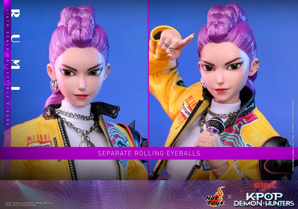 Netflix映画『KPOPガールズ! デーモン・ハンターズ』より、HUNTR/X（ハントリックス）の3人をホットトイズが1/6スケールで立体化！ 画像 5