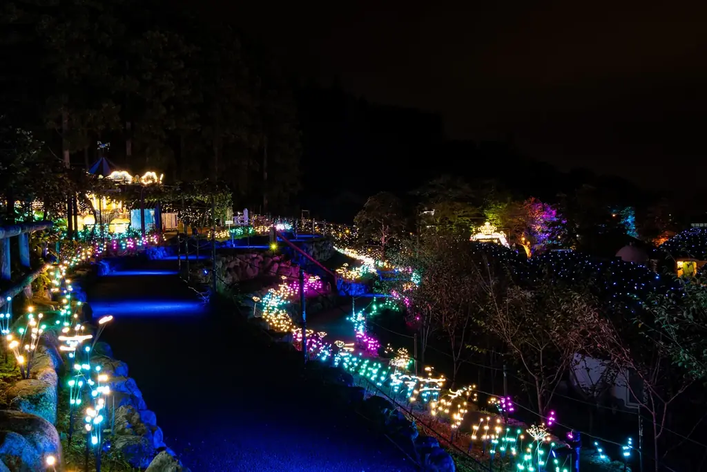 夜空を彩る、冬のファンタジー。御殿場高原 時之栖で噴水レーザーショー×花火のスペシャルコラボレーションショーを開催！ 画像 4