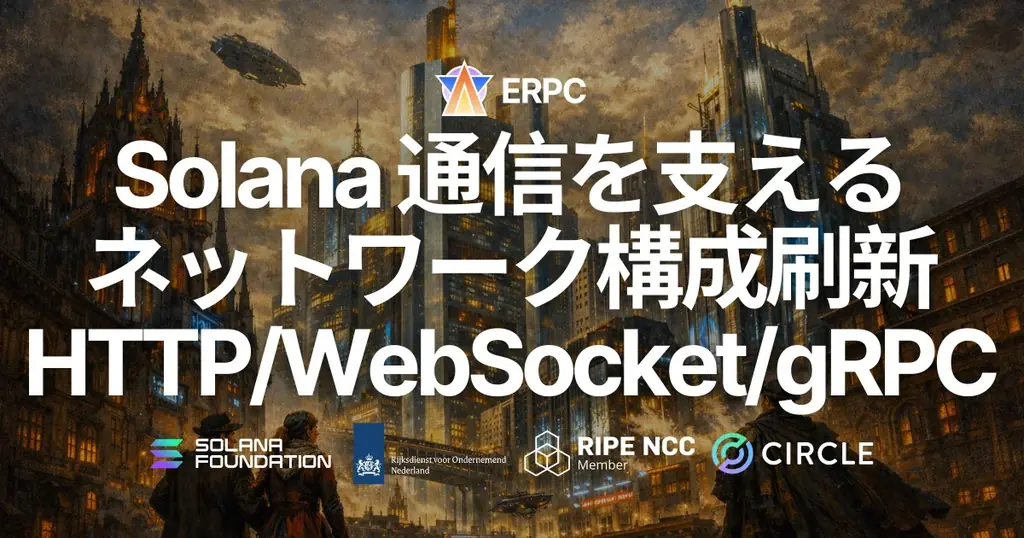 ERPC、フランクフルトの Solana HTTP / WebSocket / gRPC通信を支えるネットワーク構成を大規模アップグレード 画像 1