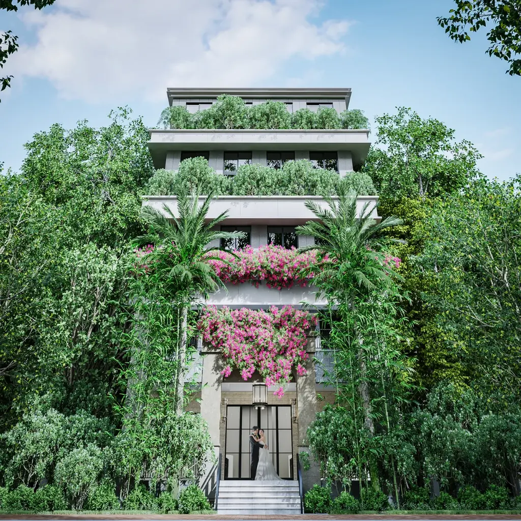 福岡・天神から、めぐる縁を紡ぐ結婚式場へ。「THE CLASSICA GOEN(ザ クラシカ ゴエン)」名称決定・コンセプト発表／2026年夏オープン、完成予想パース初公開 画像 1