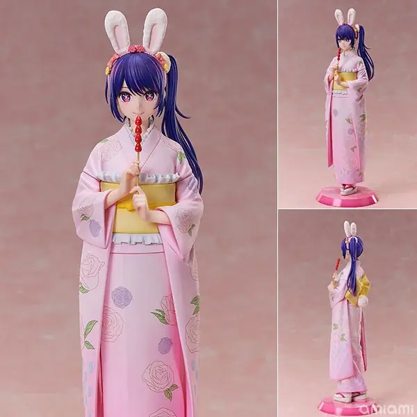 TVアニメ『【推しの子】』より「アイ」が、新年を記念した描き下ろしイラストを元に着物姿でフィギュア化。あみあみにて予約受付中。 画像 2